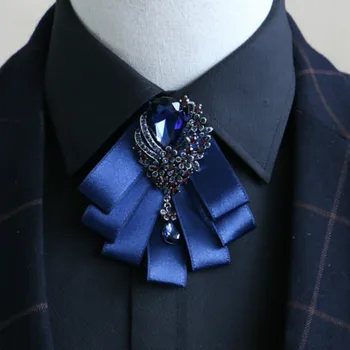 Корейский галстук-бабочка со стразами ручной работы, британский высококачественный деловой банкетный мужской костюм, рубашка, ювелирные изделия, подарки, свадебный галстук-бабочка Унисекс