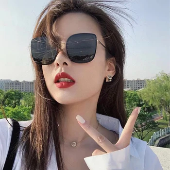 Солнцезащитные очки Bi Bi GENTLE MxxR Для Женщин, Мужские Черные Очки Cat eye Spy, Модные Негабаритные Роскошные Дизайнерские брендовые Jennie Korea