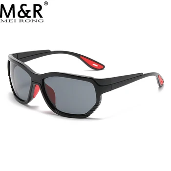 Модные Мужские солнцезащитные очки для уличной фотографии в стиле ретро-панк, черная оправа для очков, Новые спортивные очки для вождения, Gafas De Sol
