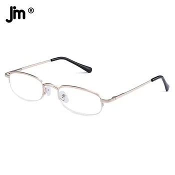 JM Винтажные Маленькие овальные очки для чтения, женские ретро-лупы с дальнозоркими диоптриями, круглые
