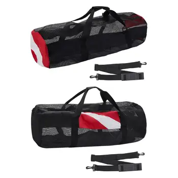 Сетчатая спортивная сумка для подводного плавания из нейлона с ручкой для хранения, сумка для переноски, снаряжение для подводного плавания для водных видов спорта, Серфинг, дайвинг, пляж