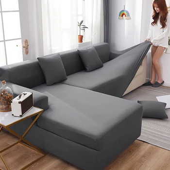 Прочный чехол для дивана для гостиной, эластичный чехол для дивана на 1/2/3/4 места, L-образный чехол для углового дивана, шезлонга