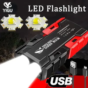 Мощный Яркий светодиодный фонарик, Военный Тактический фонарик, мощные USB Перезаряжаемые фонари, фонарь для Кемпинга, Пешего Туризма