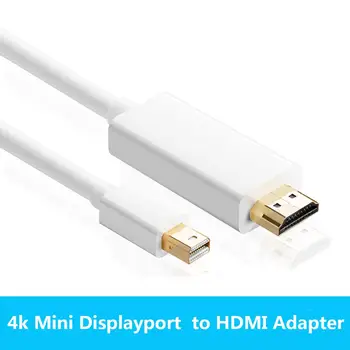 Адаптер Mini DisplayPort 4K к HDMI Mini DP Кабель Thunderbolt 2 HDMI Конвертер для MacBook Air 13 Surface Pro 4 Thunderbolt