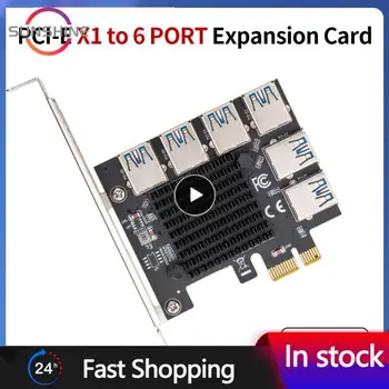 6 Слотов Компьютерной Карты расширения Адаптер Pci Express Multiplier Pci-e 4x 1-6 Usb 3.0 Pci-e Riser Card Для Майнинга Btc Miner