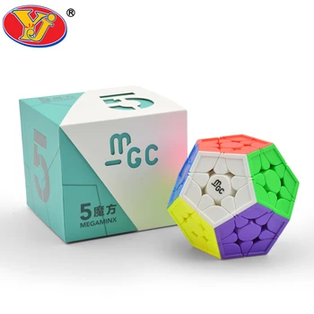 YJ Megaminx MGC 3x3x3 Магнитный Волшебный Куб Без Наклеек Профессиональный Yongjun MGC Megaminx Скоростные Кубики Игрушки-головоломки для Детей