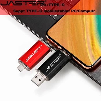 Jaster type -C USB2.0 Пластиковый USB-драйвер OTG p019 USB mini-flash Драйвер Металлический Подарок 16 ГБ 32 ГБ