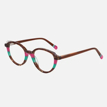ZENOTTIC Design Женские Ацетатные Оптические очки в оправе 2023 с модным принтом, Очки без рецепта, очки с прозрачными линзами A01075