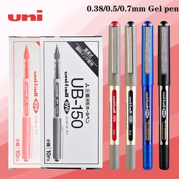 Japan UNI Neutral Pen Suit UB-150 Быстросохнущая Прямая жидкая шариковая ручка Большой емкости 0.7/0.5/0.38 Канцелярские принадлежности Kawaii для Офиса мм