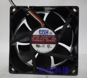 AVC DL08025R12H 8025 12V 0.35A, скорость вращения охлаждающего вентилятора 3 линии