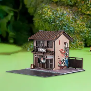 Модель гаража-Диорамы 1: 64, Миниатюрная шашлычная для макета поезда, уличное здание, хранение модели транспортного средства, модель сцены 