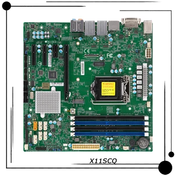 Промышленная Материнская плата Для Одного сервера Supermicro 8/9 поколения i9 i7 i5 i3 LGA-1151 Q370 UATX X11SCQ 