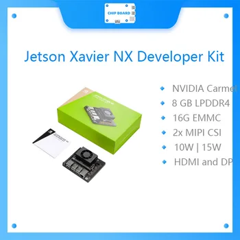 Набор разработчика NVIDIA Jetson Xavier NX, небольшой суперкомпьютер искусственного интеллекта для периферийных вычислений, с охлаждающим вентилятором и блоком питания