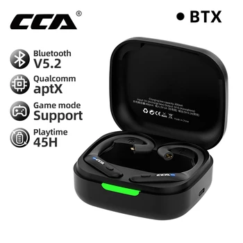 Наушники CCA BTX True Wireless С Ушным крючком, Bluetooth-Совместимая Гарнитура 5.2 HiFi Sport Game In Ear Monitor, Наушники-вкладыши