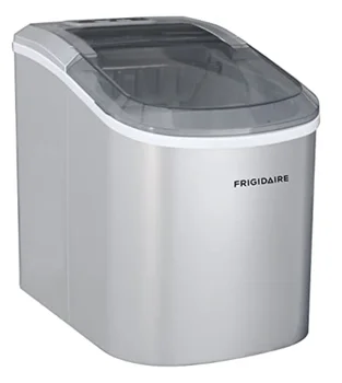 FRIGIDAIRE EFIC189-Серебристый Компактный льдогенератор, 26 фунтов в день, серебристый (упаковка может отличаться)