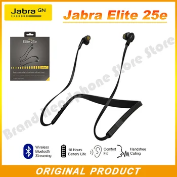 Оригинальная беспроводная Bluetooth-гарнитура Jabra Elite 25e с ветровым микрофоном, деловые наушники, Стереонаушники громкой связи, наушники