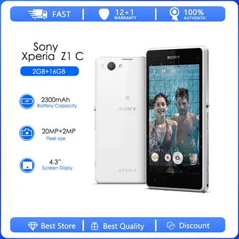 Sony Xperia Z1 Compact Восстановленный-Оригинальный D5503 Разблокированный 3G / 4G Android Четырехъядерный 2 ГБ оперативной памяти 4,3 20,7 Мп WIFI GPS 16 ГБ телефон