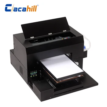 Планшетный принтер A3 DTG для печати рисунков на футболках/ПВХ-картах/чехлах для мобильных телефонов с многоцветным высоким разрешением