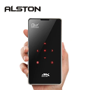 ALSTON P09 2G RAM 16G ROM Мини Портативный DLP Android Проектор Для Домашнего Кинотеатра С Поддержкой Декодирования 4K WiFi Miracast Airplay