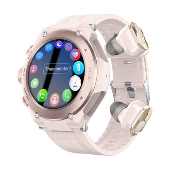 Новые Смарт-часы T92 с Гарнитурой, Bluetooth-гарнитура, Смарт-часы с Динамиком, Трекер, Музыкальный пульсометр, Спортивные Женские Часы