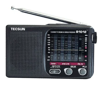 R1012 Портативное радио FM/MW/SW/TV 12-полосное Портативное радио, многополосный радиоприемник мирового диапазона 76-108 МГц