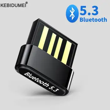 USB Bluetooth 5,3 5,0 Адаптер Приемник BT5.3 Ключ для ПК, Беспроводная мышь, Bluetooth Наушники, Гарнитура, динамик, портативный компьютер