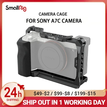 SmallRig полная Клетка для зеркальной камеры с силиконовой Боковой Ручкой для Sony Alpha a7c Аксессуары для камеры A7C 3212