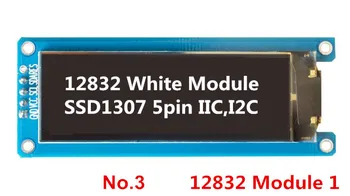 2,08-дюймовый PM OLED-дисплей с разрешением 128 *64 SSD1307 Full view 24P Тип сварки белый цвет 3/4 провода SPI I2C