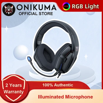 Игровая гарнитура ONIKUMA X27 RGB Стерео объемного звучания Всенаправленный микрофон с шумоподавлением Эргономичный дизайн Наушников