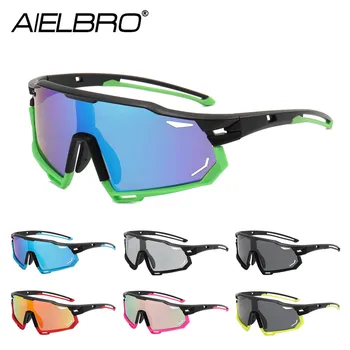 AIELBRO Новые Велосипедные очки Солнцезащитные очки Мужские Поляризованные Велосипедные солнцезащитные очки Спортивные очки 2022 Велосипедные очки Солнцезащитные очки для мужчин