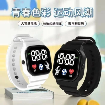 Новые светодиодные спортивные часы, водонепроницаемые мужские и женские цифровые часы, модные повседневные простые силиконовые часы оптом