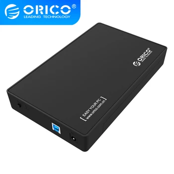 ORICO 3,5-дюймовый корпус для внешнего жесткого диска SATA-USB 3,0, корпус для жесткого диска с адаптером питания 12V/2A, поддержка протокола UASP 18 ТБ