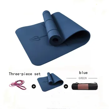 Коврик для йоги из ТПЭ 1830 *800 * 6 мм с линией позиционирования, нескользящий коврик для начинающих, экологические коврики для фитнеса и гимнастики