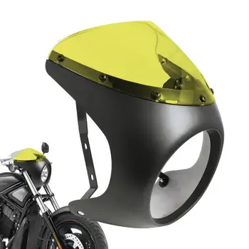 Мотоциклетный универсальный ветрозащитный обтекатель лобового стекла контрастного цвета для Suzuki Cafe