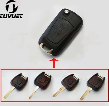 5ШТ, 2 Кнопки, Модифицированный Складной Флип-корпус дистанционного ключа для автомобиля Opel, чехол для заготовок ключей
