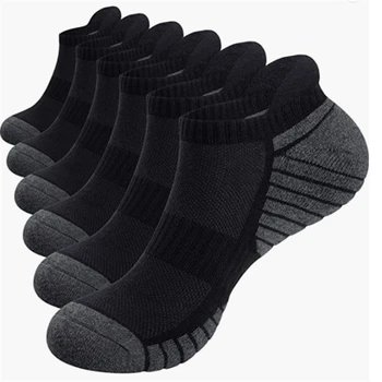 6 пар противоскользящих спортивных носков для мужчин, спортивные носки для бега, дышащие носки для велоспорта, баскетбола, футбола на открытом воздухе
