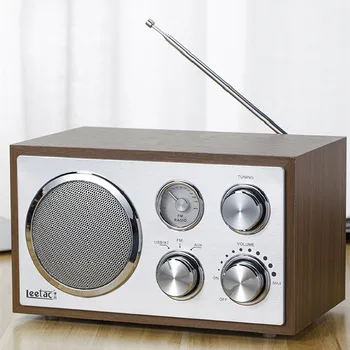 деревянный настольный Bluetooth-динамик, стереофонический сабвуфер, ретро-радио, динамик для домашнего компьютера, многофункциональное полнодиапазонное радио Caixa de Som
