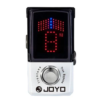JOYO JF-326 Irontune Педаль эффектов, Тюнер, Высокоточная педаль настройки чувствительности со светодиодным дисплеем, Педаль для басовой партии музыкальной группы