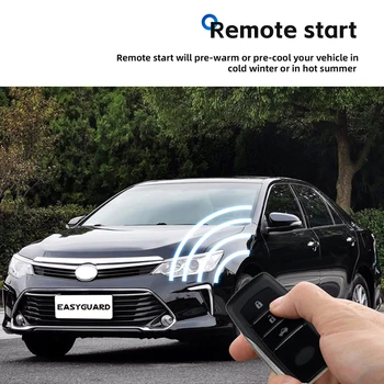 EASYGUARD Remote Starter Kit для Toyota Avalon 15-17 ТОЛЬКО с кнопкой oem Plug and Play 3X Блокировка дистанционного запуска/остановки