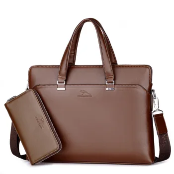 2021 Новый Роскошный Кожаный Деловой мужской портфель, Мужская Модная сумка через плечо, Мужская сумка-Мессенджер, Повседневная сумка-тоут для мальчиков, сумка для компьютера