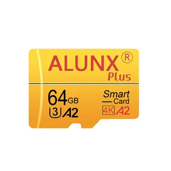 ALUNX 100% Подлинная карта Micro TF SD 256G U3 128 ГБ 64 ГБ 32 ГБ Карта памяти Flash класса 10 Поддержка мобильных телефонов, БПЛА и т. Д. Устройство чтения карт