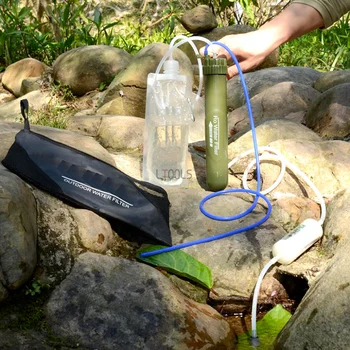 Уличный сменный фильтрующий элемент для очистки грязной воды Портативный УФ-насос высокого давления RO-Фильтр для очистки воды Туристическое снаряжение