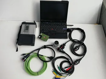 MB STAR C5 Compact SD C5 с программным обеспечением V2023.09 в ноутбуке X200t 4G с сенсорным экраном для системы диагностики легковых и грузовых автомобилей MB 12V + 24V