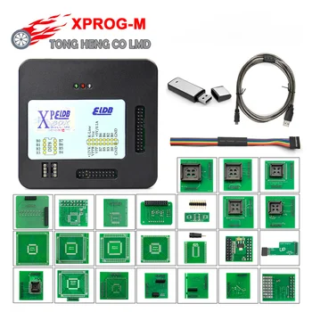 Новейший XPROG-M V6.26 Добавить новую авторизацию V5.55 X-PROG M Металлическая коробка XPROG ECU Программатор Инструмент X Prog M Полные адаптеры