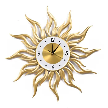 Скандинавские Простые Настенные часы для гостиной, Креативное украшение дома, Железные Легкие Роскошные Настенные часы, Подвесные