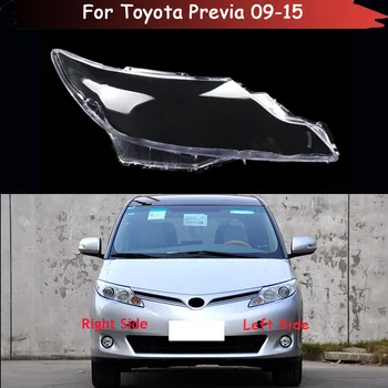 Передняя стеклянная линза фары автомобиля прозрачный абажур автолампы корпус фары для Toyota Previa 2009-2015 крышка фары