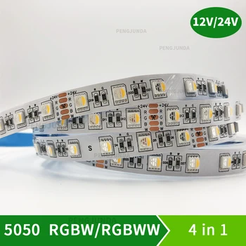 5 М/лот DC 12 В 24 В RGBW/RGBWW 4 цвета в 1 светодиодный чип 60 светодиодный s/m Водонепроницаемый IP30/65/IP67 5050 SMD гибкая светодиодная лента