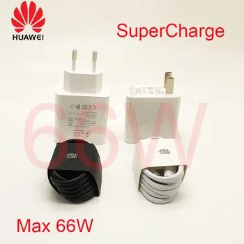 Оригинальное зарядное устройство Supercharge для Huawei P50 p40 mate 40 30 pro plus V40 nova 9 honor 50 11V 6A 66w super Charge EU настенное зарядное устройство