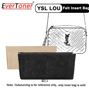 EverToner для сумки для камеры LOU, Органайзер для вставки, Портативный Фетровый внутренний кошелек через плечо, Органайзер для макияжа