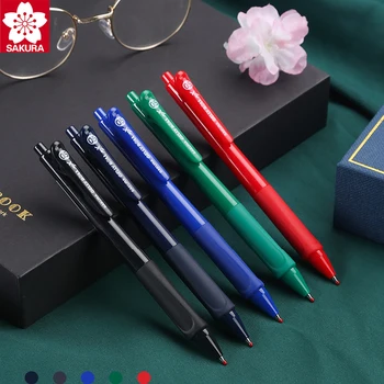 Гелевая ручка Japan Sakura, 5шт, Специальный пресс для студенческих экзаменов, быстросохнущая Цветная ручка, Мягкая ручка, Гладкая ручка 0,5 мм